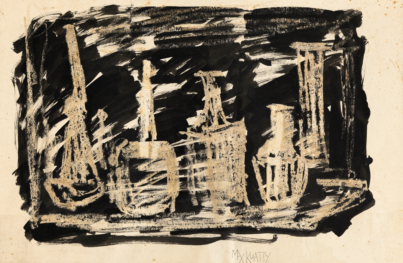 Artwork by Max Kuatty, Untitled, Made of Mixed media on paper