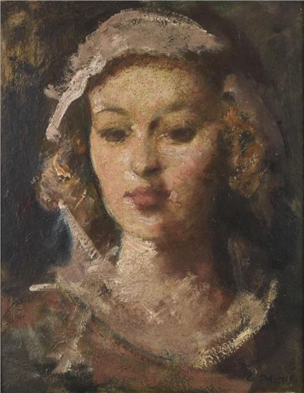 Frauenbildnis by Gisbert Palmie