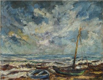 Fischerboote an der Ostsee - Albert Klatt