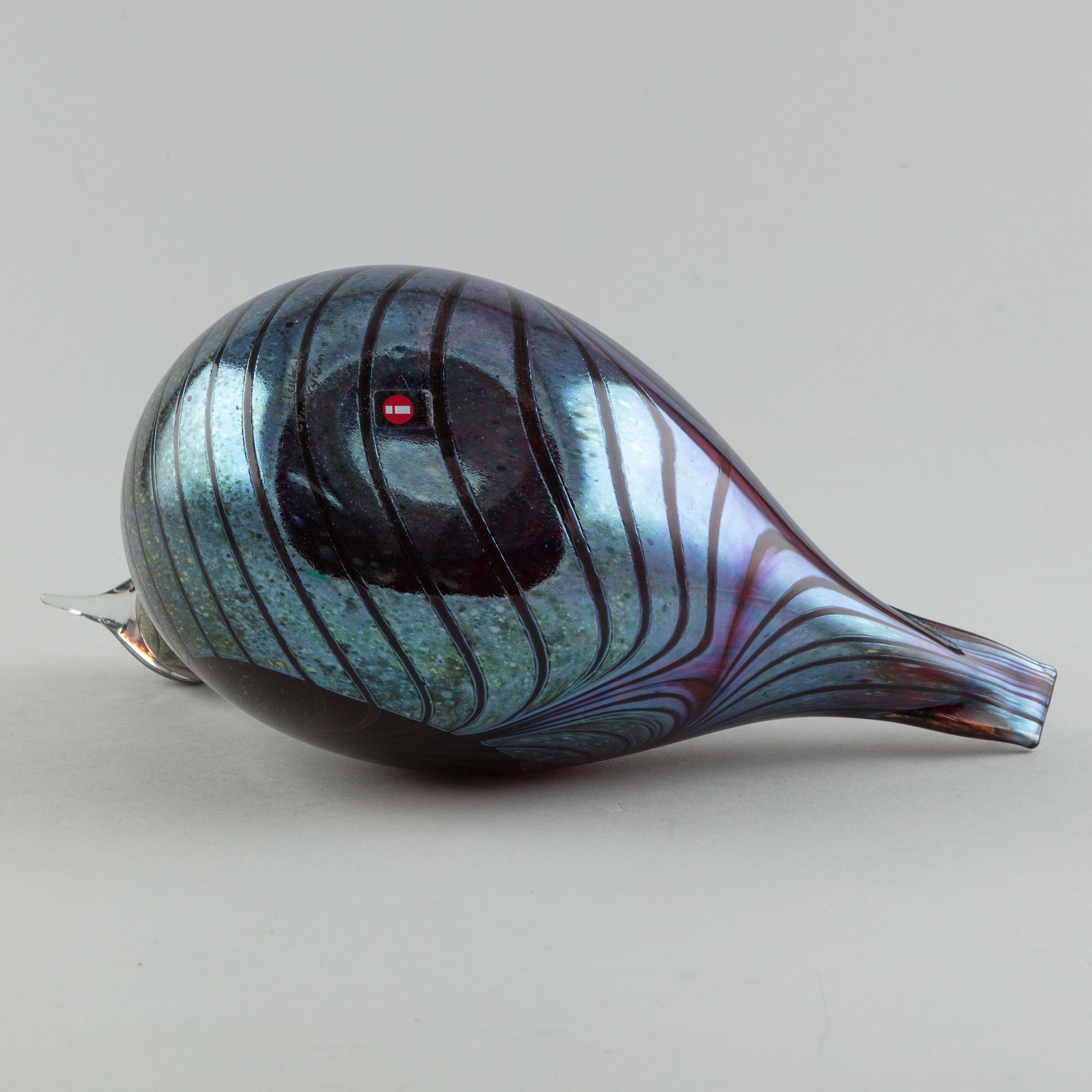 Artwork by Oiva Toikka, Pheasant, Made of polychrome glass