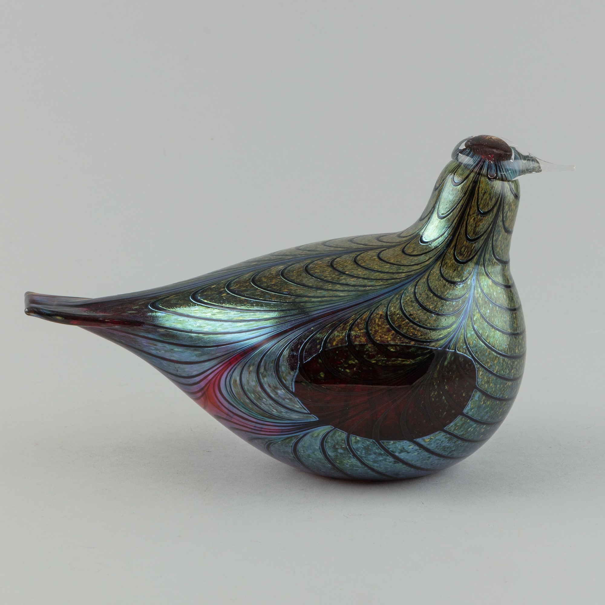 Artwork by Oiva Toikka, Pheasant, Made of polychrome glass