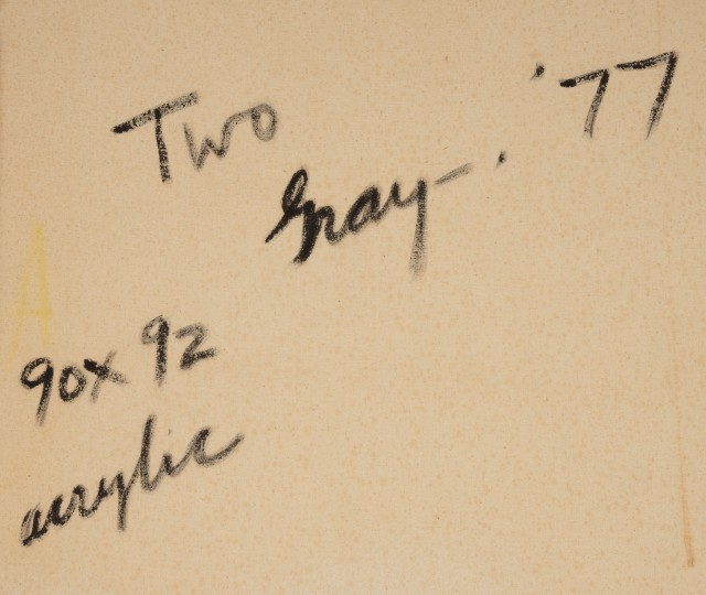 Artwork by Cleve Gray, Two, Made of Acrylic on canvas