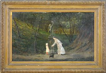 Torino, alla fontana del parco - Enrico Gobbi