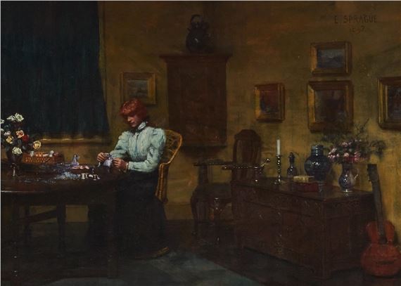 Making Lavender Bags by Edith Sprague, 1897