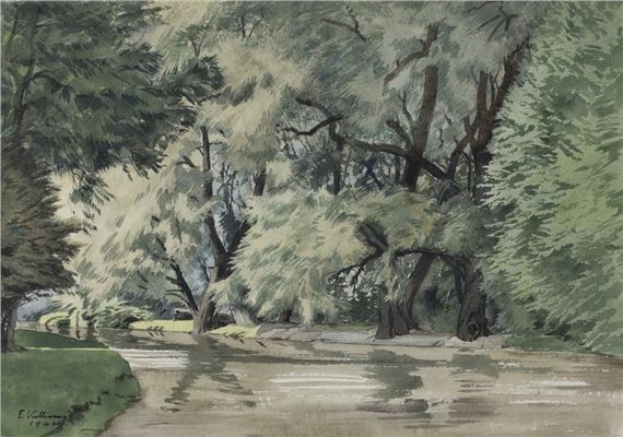 Old Willows on the Upper River by Edward Vulliamy, 1942