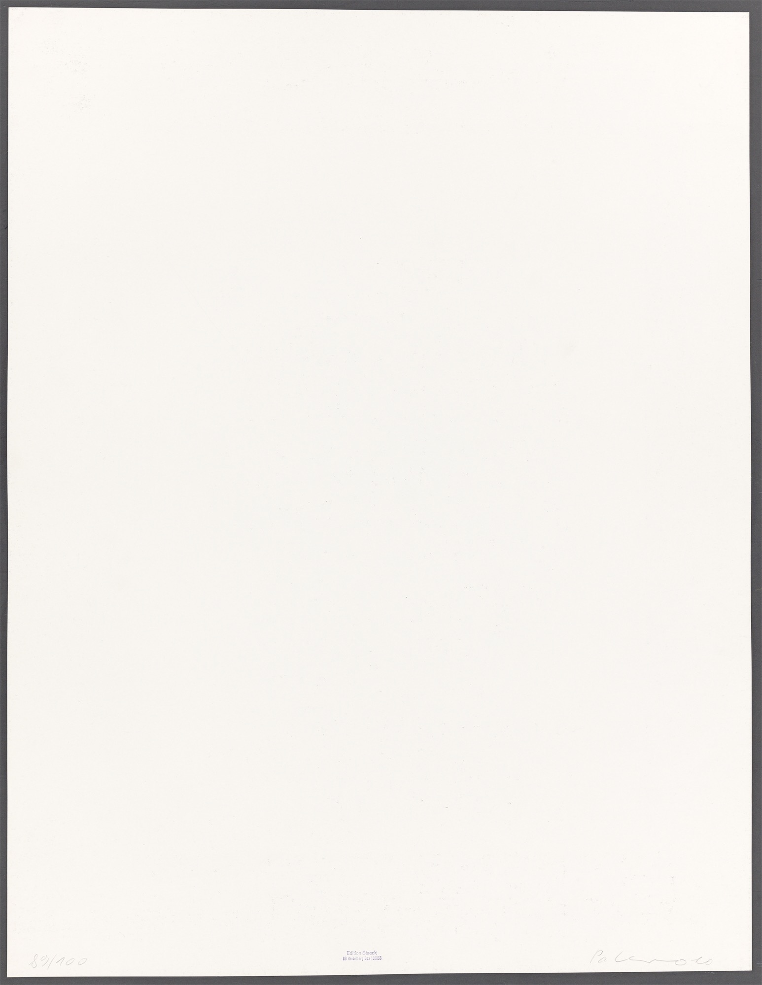 Artwork by Blinky Palermo, Siegel, Made of Colour silkscreen on paper