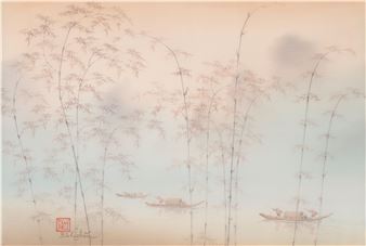 The reedy river in the early morning. - Bui Huy Hieu