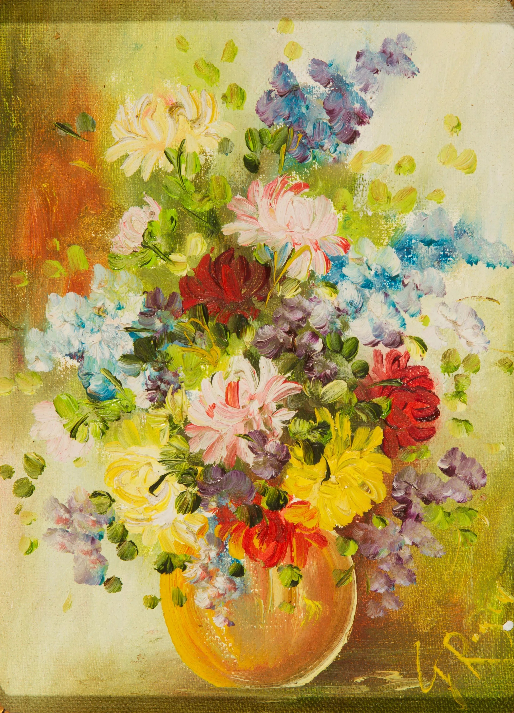 Artwork by Gisela Roger, Flores, Made of Oil on canvas
