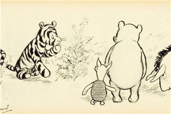 Ernest Howard Shepard's Winnie the Pooh Illustration Could Bring $50,000+ at Heritage Auctions