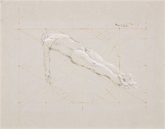 Study for Woman on Diving Board by Alex Colville, 1989