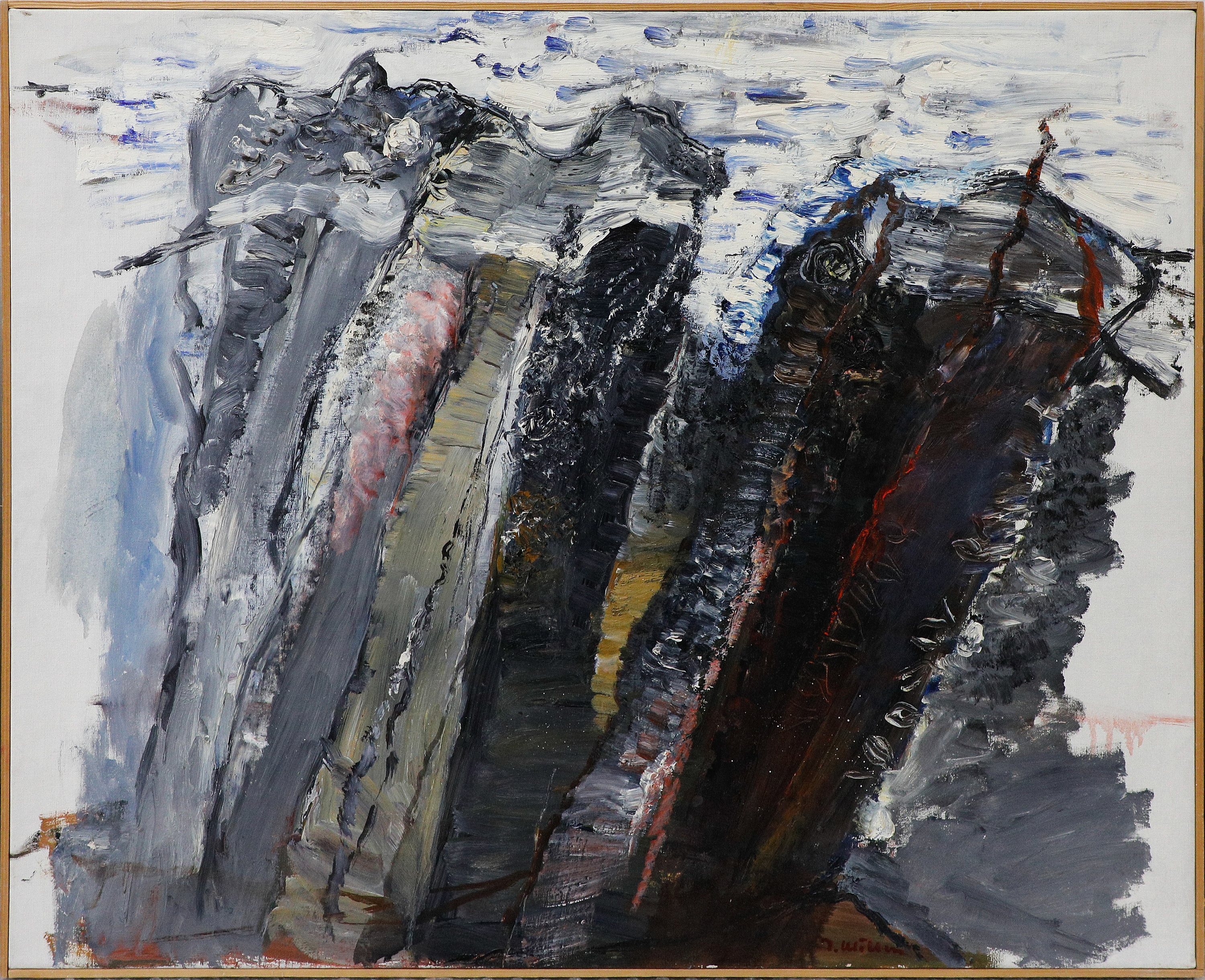 Artwork by Ingegerd Möller Nygren, Vid havet, Made of oil canvas