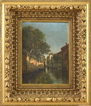 Venezia, veduta di una calle - Giuseppe de Rubelli
