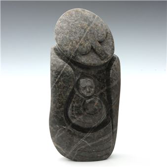 abstracted composition of mother and child - Temba Gengezha