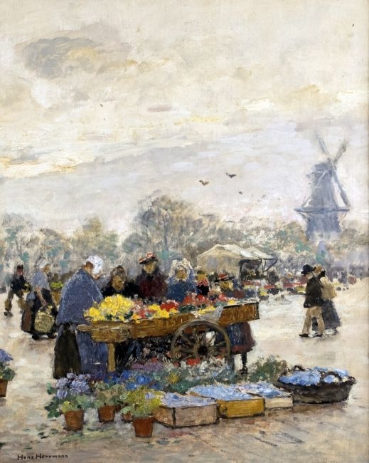 Flower market in the Netherlands by Hans Hermann