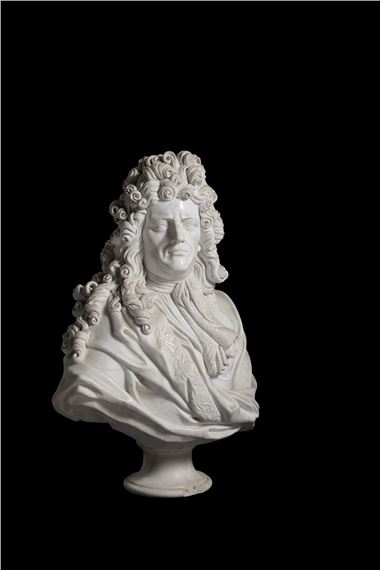 Martin Desjardins | A large and impressive sculpted white marble bust ...