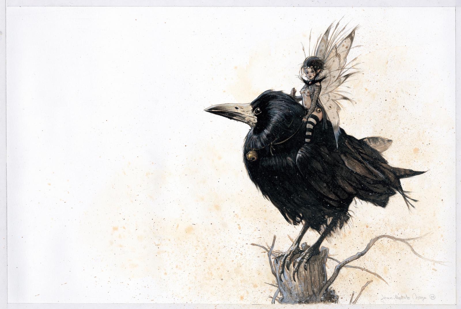 Artwork by Jean Baptiste Monge, MAB QUEEN, Made of Gouache and watercolor on Fabriano paper
