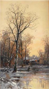 Winter landscape - R. Ducat