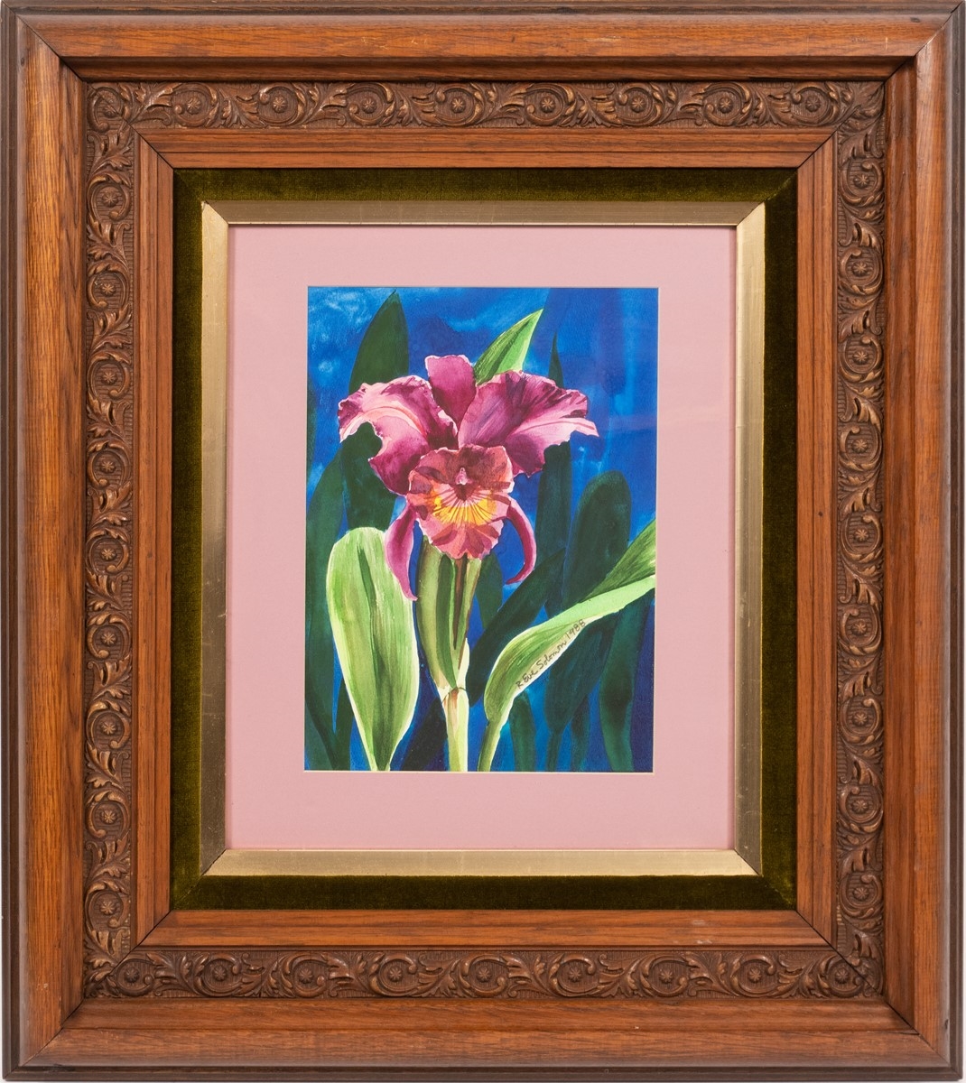 Artwork by R. Eve Solomon, ORCHID, Made of WATERCOLOR