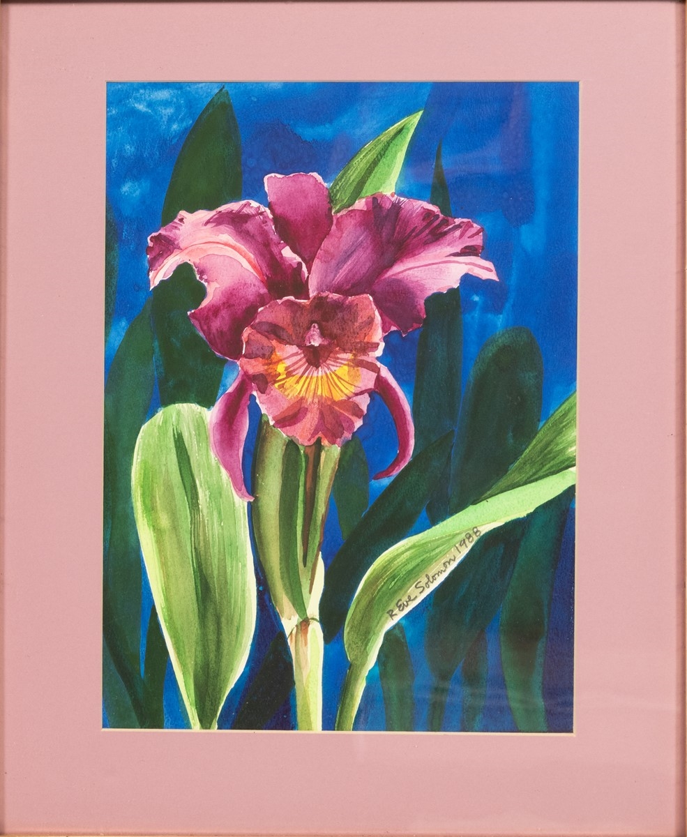Artwork by R. Eve Solomon, ORCHID, Made of WATERCOLOR