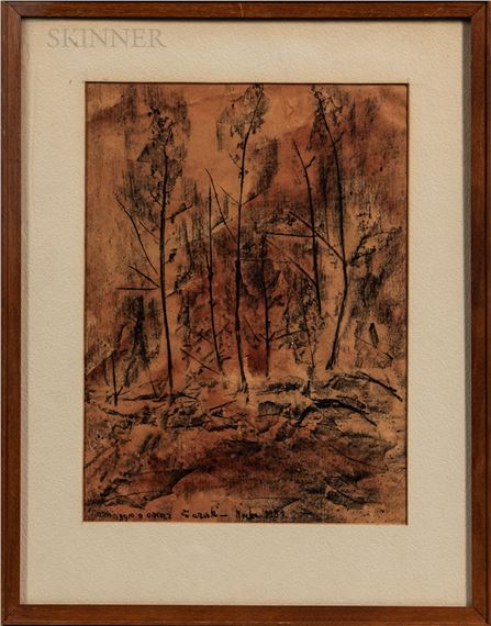 Landscape with Trees - Omaggio a Oscar Zariski