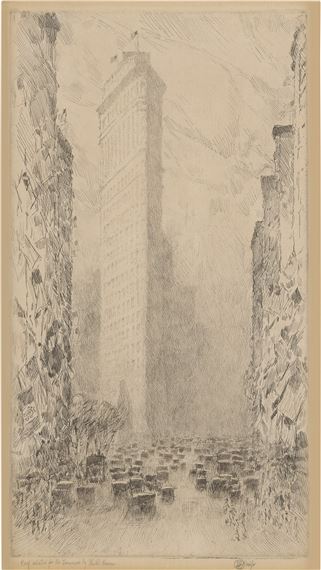 Washington's Birthday, Fifth Avenue and 23rd Street (Cortissoz/Clayton 68) by Childe Hassam, 1916