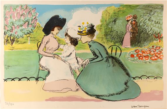 Kees Van Dongen、FEMME NUE ALLONGEE Femme nue allongée (Reclining Nude) – Works – North Carolina