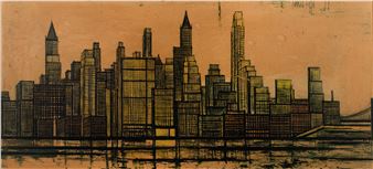 Bernard Buffet | New York skyline | MutualArt