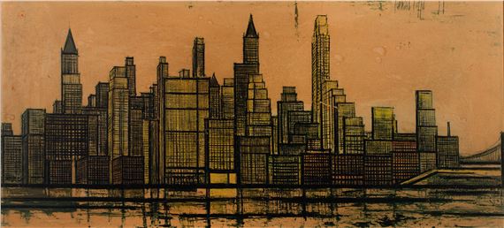 Bernard Buffet | New York skyline | MutualArt