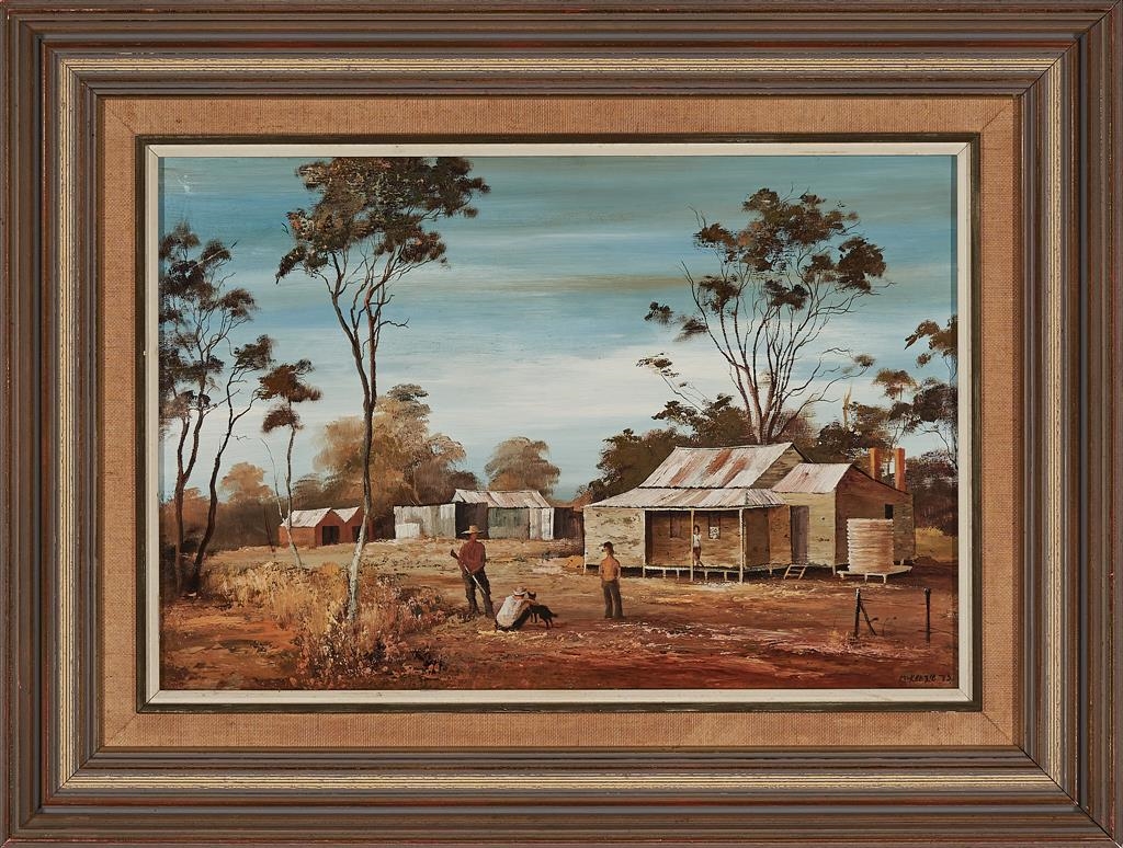 Artwork by Stewart McKenzie Cullen, The Rabbiter, Made of oil on board