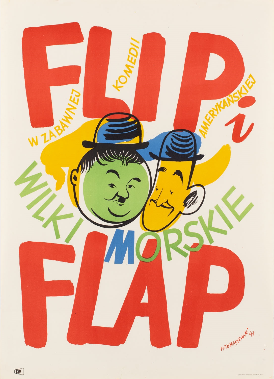 henryk-tomaszewski-plakat-filmowy-flip-i-flap-1947-mutualart