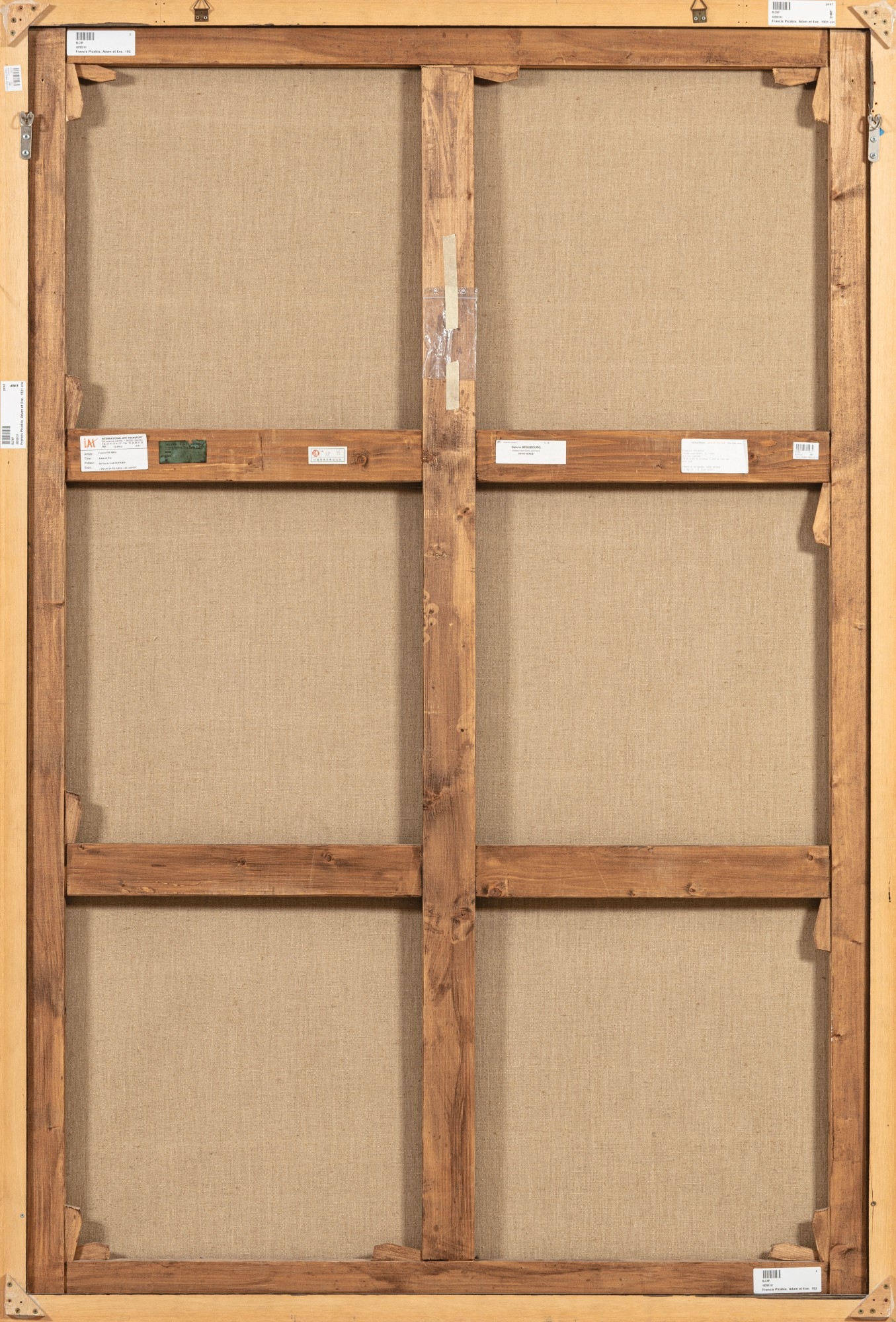 Artwork by Francis Picabia, Adam et Ève, Made of oil on canvas