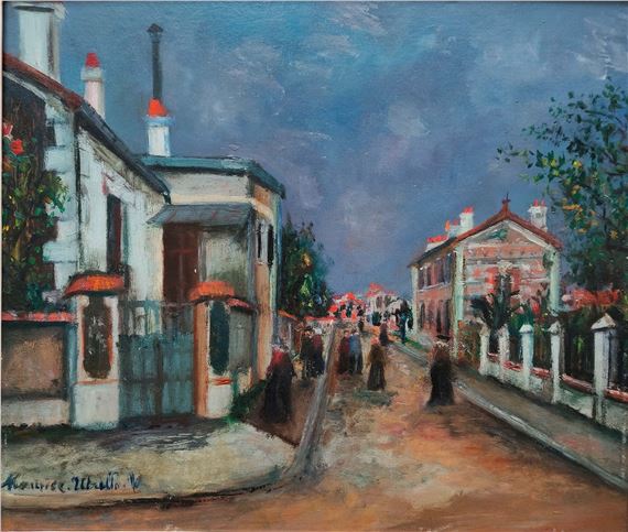 Maurice Utrillo | Rue à Sannois (Val d'Oise) (1916 - 1918) | MutualArt