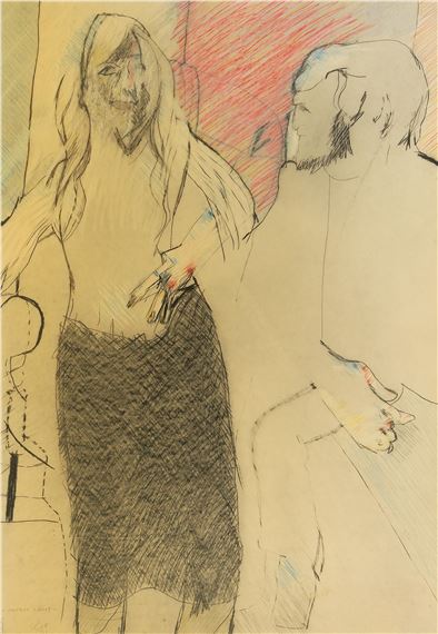 "Frau Chobot lacht" by Karl Anton Fleck, 1971