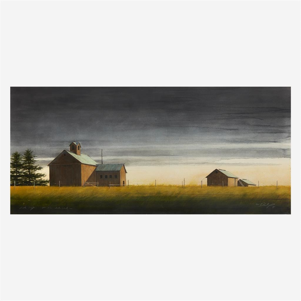 Artwork by William Dunlap, Late Night off the Inter State, Made of mixed media on paper