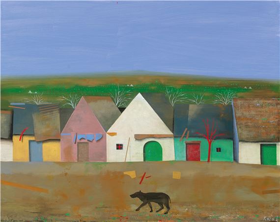 "Kellergasse im Weinviertel" by Karl Korab