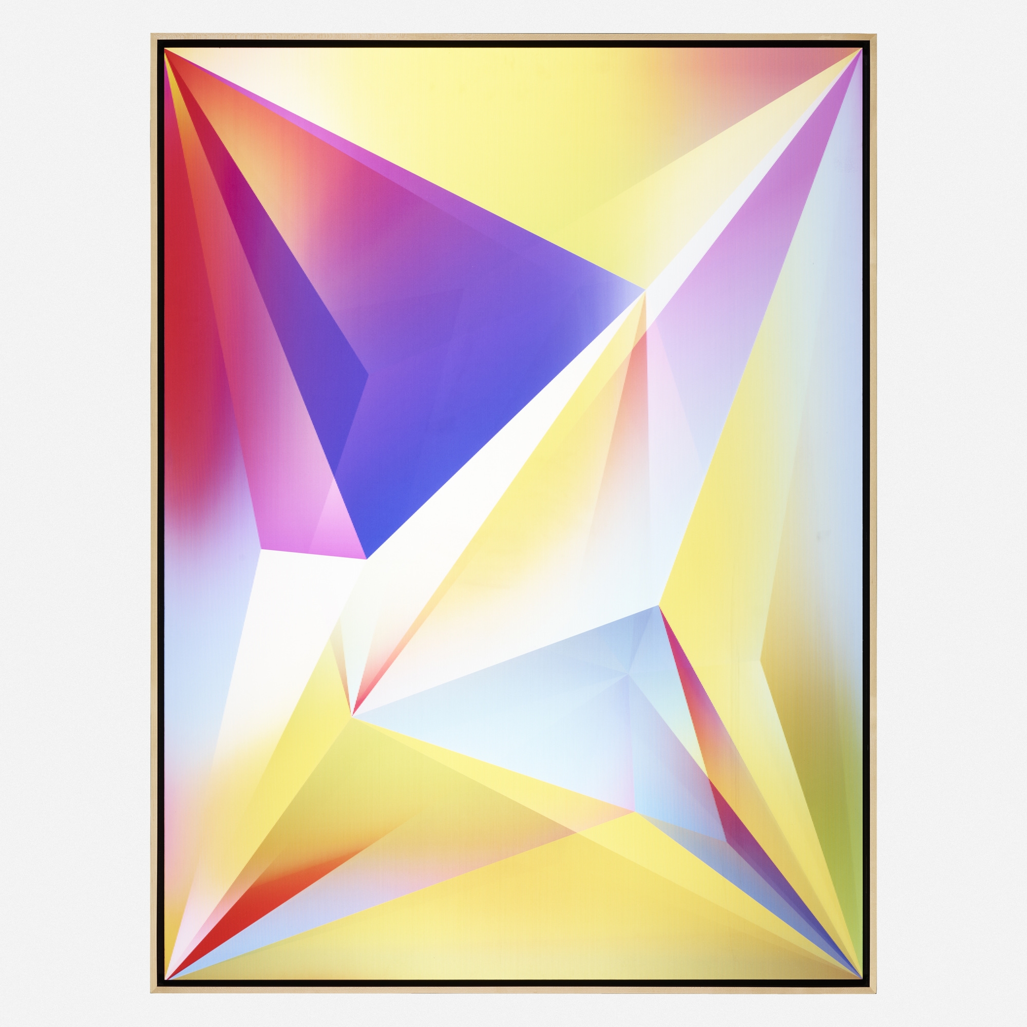 Artwork by Rafaël Rozendaal, Into Time 13 08 28, Made of lenticular print