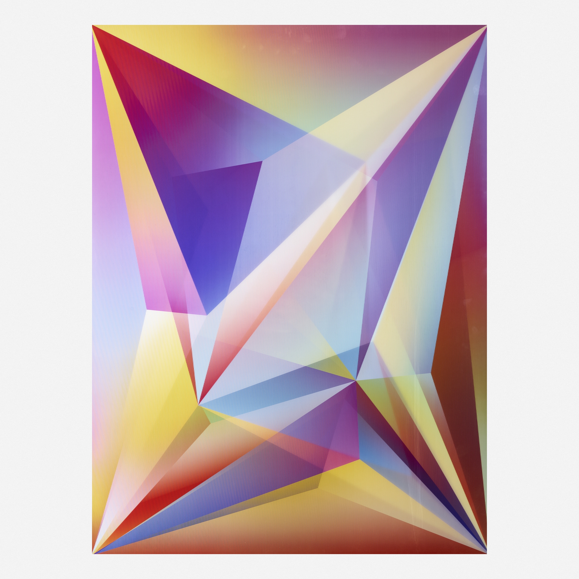 Artwork by Rafaël Rozendaal, Into Time 13 08 28, Made of lenticular print