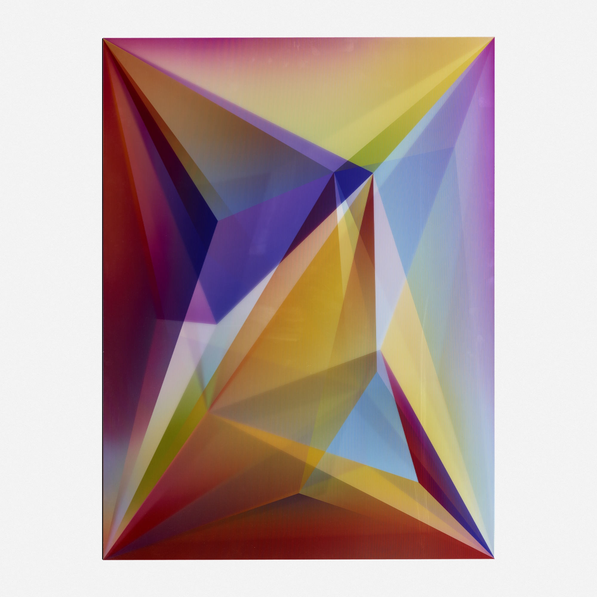 Artwork by Rafaël Rozendaal, Into Time 13 08 28, Made of lenticular print