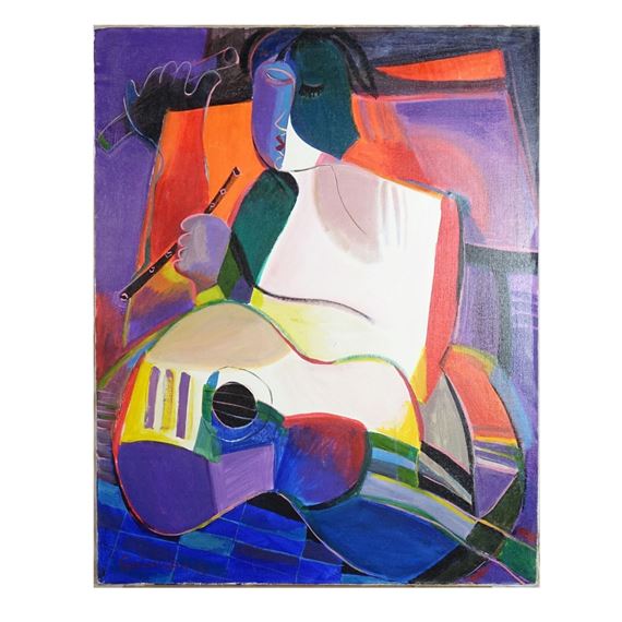 Portrait of a Musician by Boris Geldman