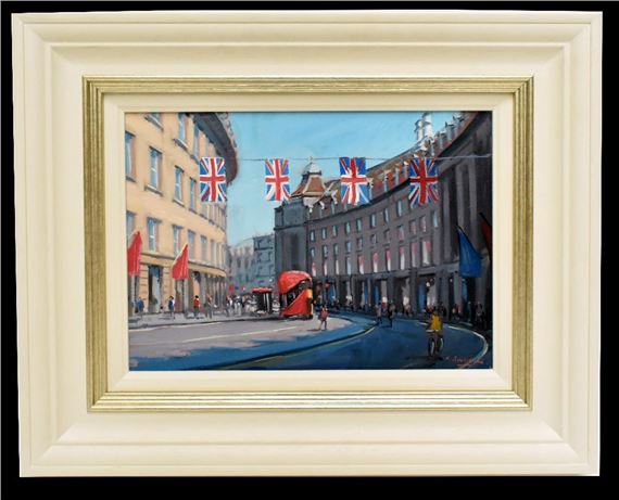 Regent Street, Summer Light by Charles Edmund Rowbotham