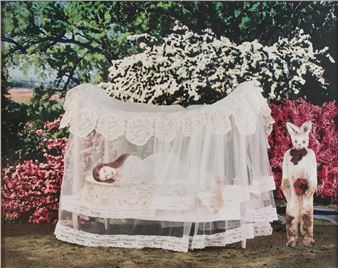 SPRINGTIME VISIT FROM THE BUNNY - 2008 by Marnie Weber, 2008
