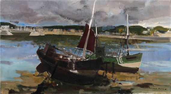 Boats on strike by Michel Rodde
