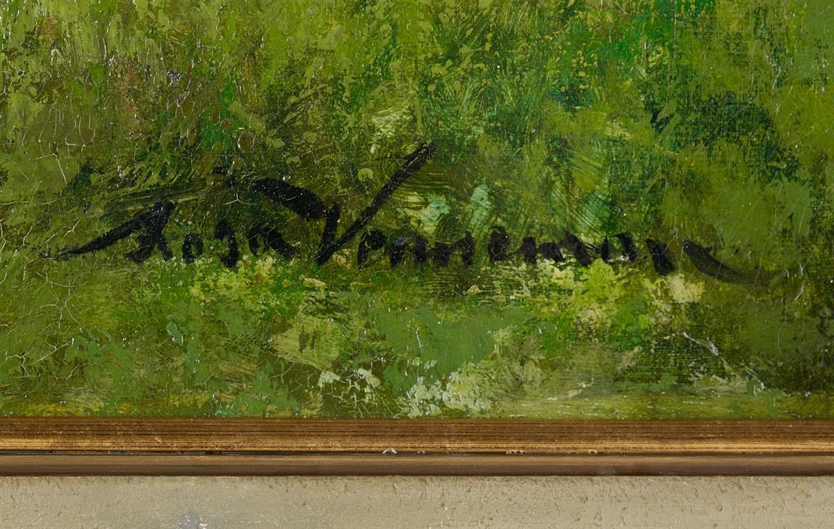 Artwork by Rosa Venneman, "Dutch Landscape with a Boy and His Herd", Made of oil on canvas