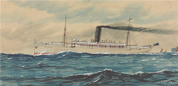 Peninsular and Oriental Branch Line Ballarat Heading Out by Frederick Dawson, 1919