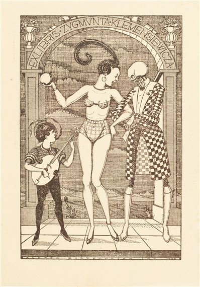 Exlibris Zygmunta Klemensiewicza - Alfred Birkenmayer