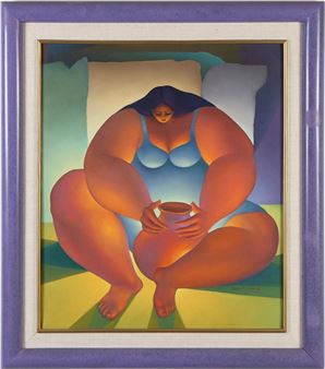 Kvinna med krus - Sergio J. Velasquez