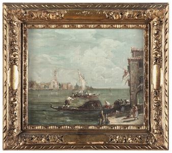 Coppia di vedute lagunari - E. Zeno