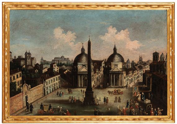 Veduta di Piazza del Popolo by Gaetano Vetturali