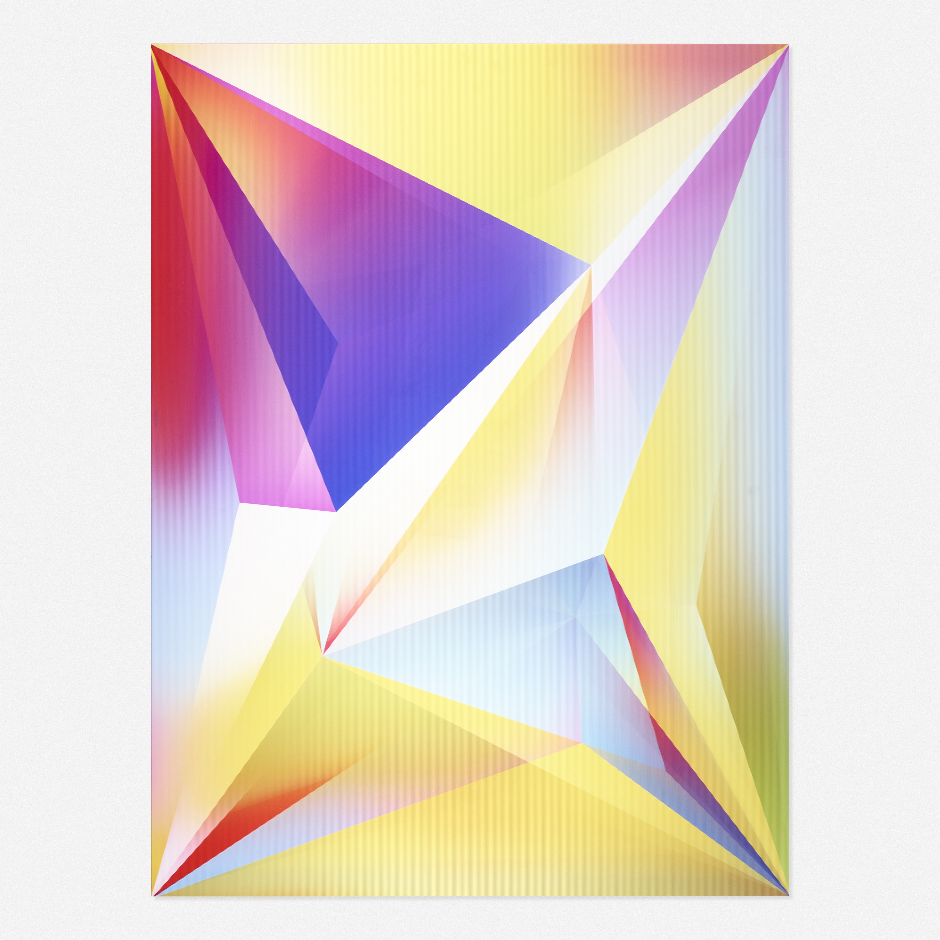 Artwork by Rafaël Rozendaal, Into Time 13 08 28, Made of lenticular print