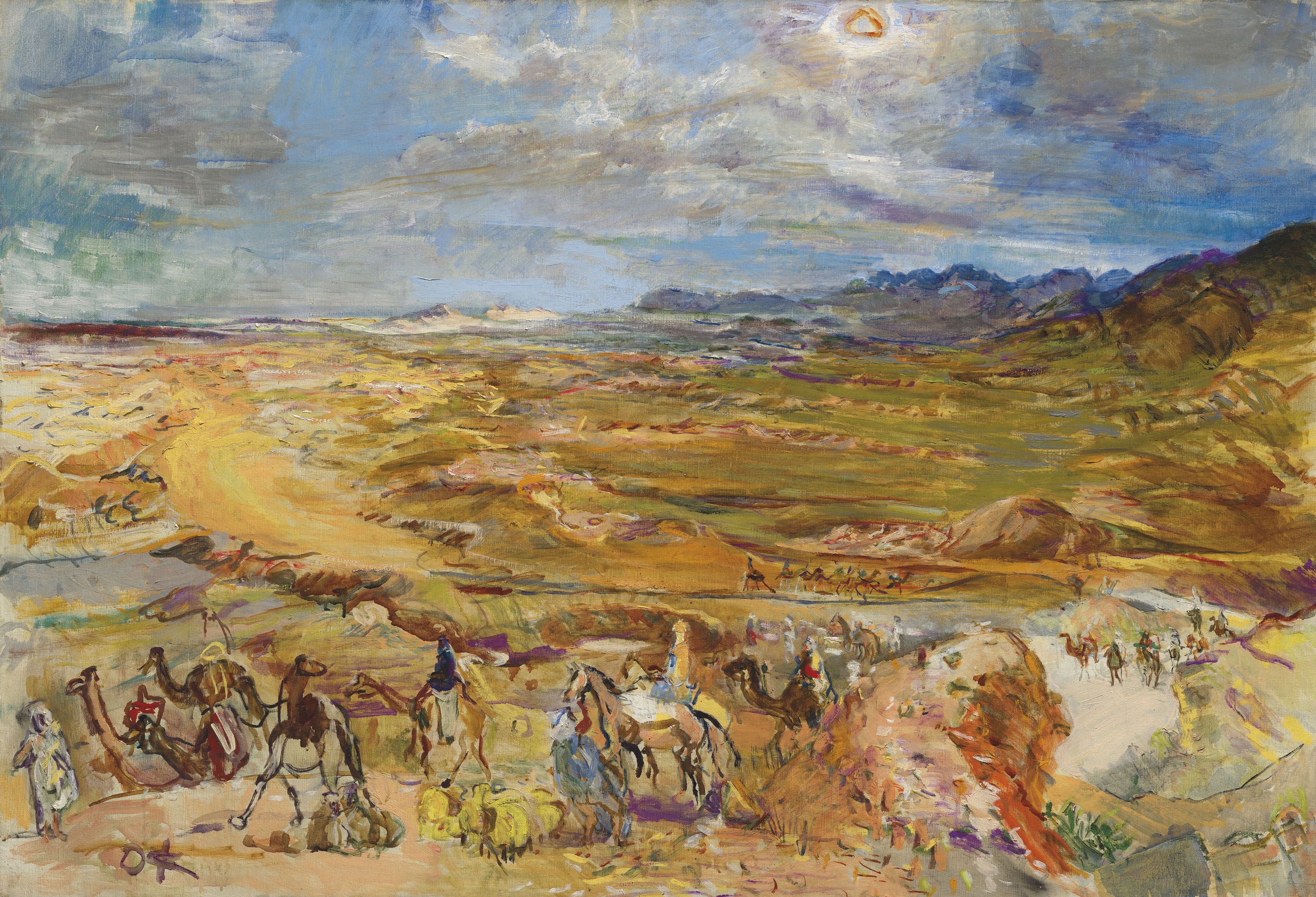 Exodus (Col de Sfa bei Biskra) by Oskar Kokoschka, Painted in February 1928
